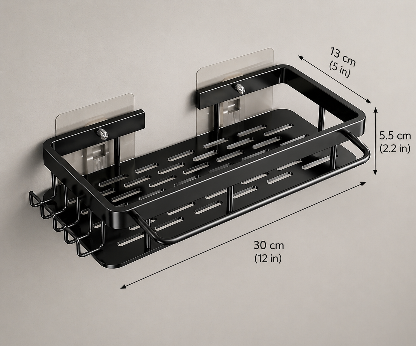 NORA Shelf™ | No-Drill Wall Organiser — Damage-Free Storage for Renters